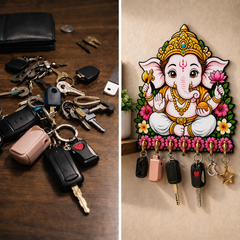 BalGanesh™ (White Edition) Blessings – Devotional Wall Organizer!