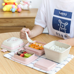 lunch box with spoon