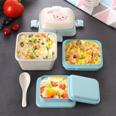 lunch box with spoon