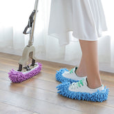 Reusable Microfiber Dust Cleaning Slippers