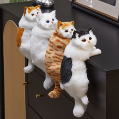 Realistic Plush Cat Figure