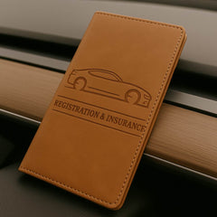 LeatherDocuPro - The Ultimate Car License & Registration Holder!