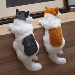 Realistic Plush Cat Figure