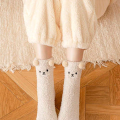 Decor Fuzzy Crew Socks(Pack of 2)