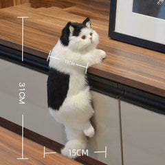 Realistic Plush Cat Figure