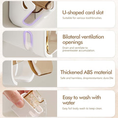 BrushGuard™ - Wall-Mounted Toothbrush Holder