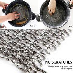 Stainless Steel Chain Scrubber (12.5 CM x 12.5 Cm)