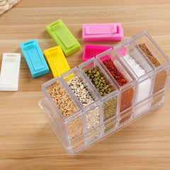 Transparent Mini Spice Jar Set