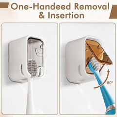 BrushGuard™ - Wall-Mounted Toothbrush Holder