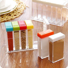 Transparent Mini Spice Jar Set