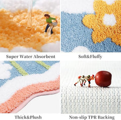 Floral Soft Touch Floor Mat
