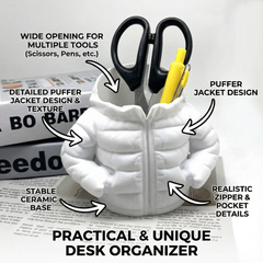 Puffer Jacket Pen Holder