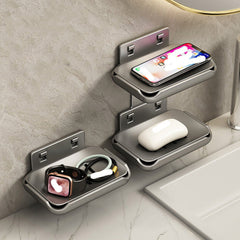 Wall-Mounted Drain Soap Dish