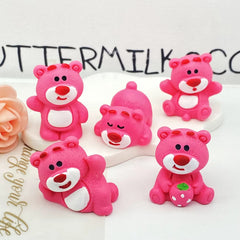 Cute Strawberry Bear Decor (Pack of 5)