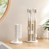 360° Rotatable Countertop Toothbrush Holder