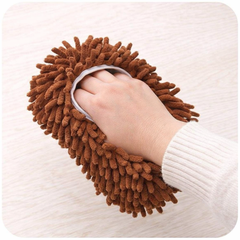 Reusable Microfiber Dust Cleaning Slippers