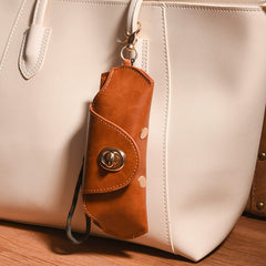 Retro Leather Sunglasses Case