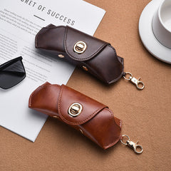 Retro Leather Sunglasses Case