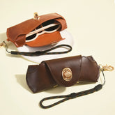 Retro Leather Sunglasses Case