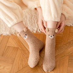 Decor Fuzzy Crew Socks(Pack of 2)