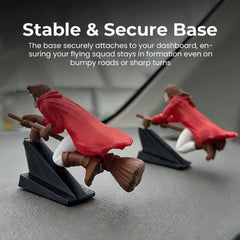 Flying Broom Car Decor