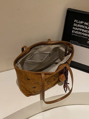 Bear Print Shoulder Bag (With Teddy Charm)