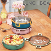 Stainless Steel Round Lunch Box