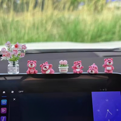 Cute Strawberry Bear Decor (Pack of 5)