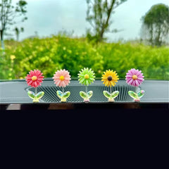 Dancing Flower Car Dashboard Decor (Pack of 5)