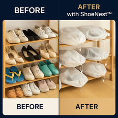 ShoeNest™ – Dustproof, Stackable & Reusable | Pack of 10
