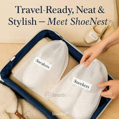 ShoeNest™ – Reusable Shoe Organizer Bags | Pack of 10