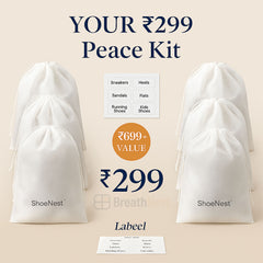 ShoeNest™ – Reusable Shoe Organizer Bags for Calm, Clean & Clutter-Free Living | Pack of 10