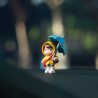 Umbrella Couple Car Interior