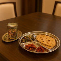 Meenakari Tray Glass set