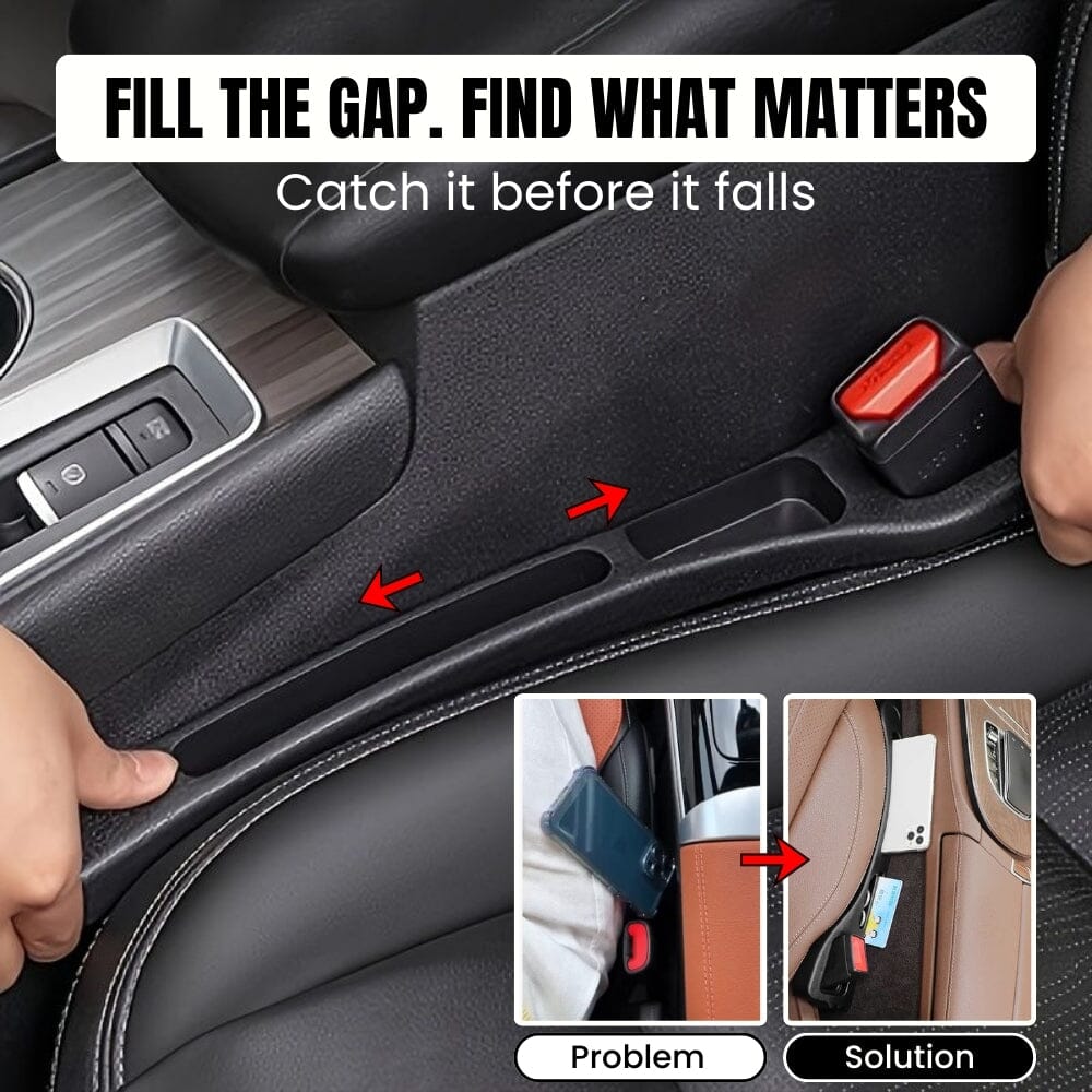 Car Seat Gap Stopper - No More Dropping Phones & Keys ( Buy 1 Get 1 FREE )