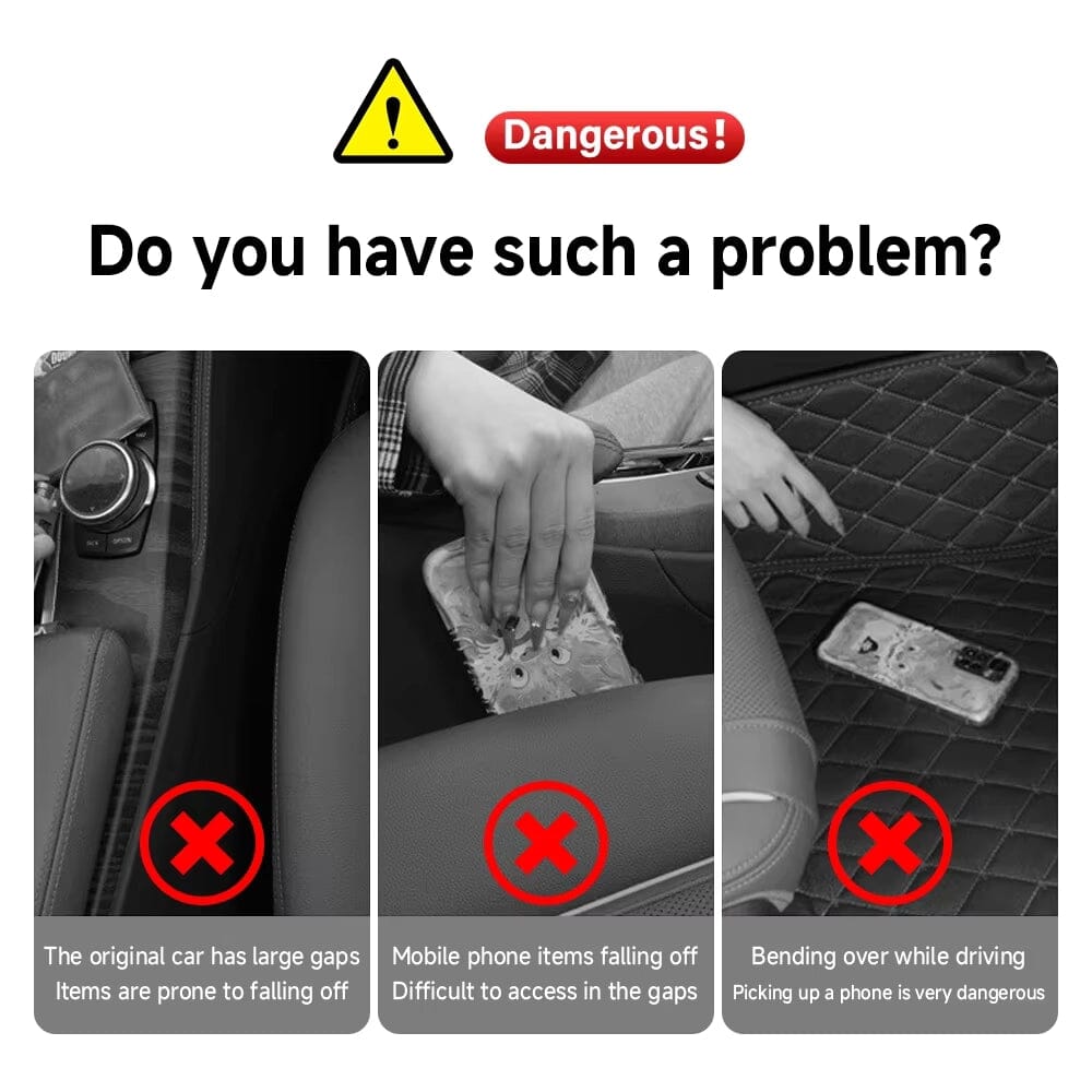 Car Seat Gap Stopper - No More Dropping Phones & Keys ( Buy 1 Get 1 FREE )