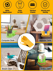 CupGrip Pro™ – Clip-On Desk Cup Holder