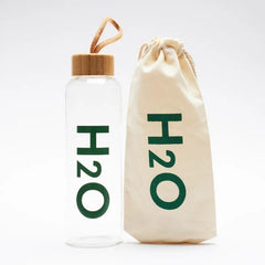 H2O Glass Water Bottle