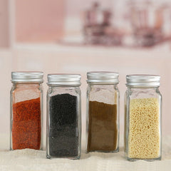 Glass Spice Jars + Labels Roll