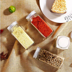 Glass Spice Jars + Labels Roll