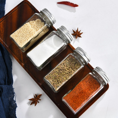 Glass Spice Jars + Labels Roll