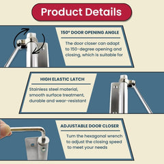 Premium Automatic Door Closer for Home & Office ( Buy 1 Get 1 FREE 🔥 New Year Offer )
