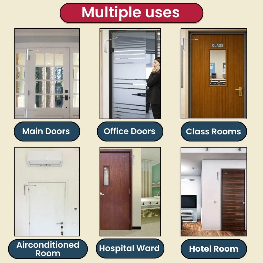 Premium Automatic Door Closer for Home & Office ( Buy 1 Get 1 FREE 🔥 New Year Offer )
