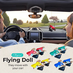 Flying Broom Car Decor