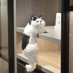 Realistic Plush Cat Figure