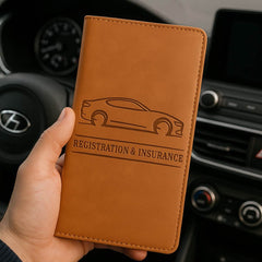 LeatherDocuPro - The Ultimate Car License & Registration Holder!