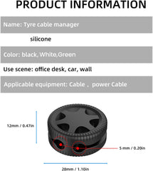 CordMate™ - Silicone Desktop Cable Organizer