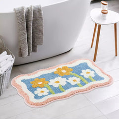 Floral Soft Touch Floor Mat