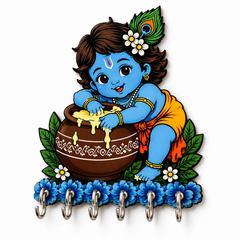 BalKrishna™ Makhan Blessings – Devotional Wall Organizer!