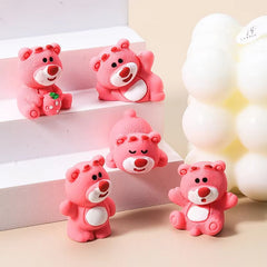Cute Strawberry Bear Decor (Pack of 5)